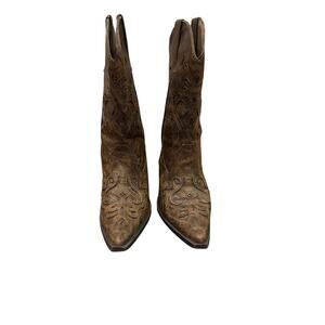 Roper brown pointed man made boots size 7 1/2